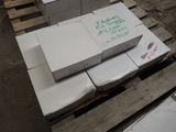many boxes that are sitting on a pallet