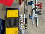 many tools that are laying out on the floor
