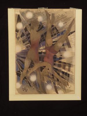 Camille HILAIRE (1916-2004). "Les acrobates", lithographie e…