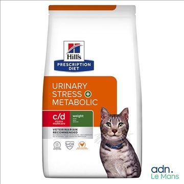 Nourriture pour chats Hill's sur ordonnance : formule pour problèmes urinaires liés au stress et au métabolisme