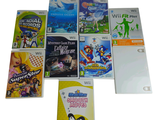 un grand nombre de jeux vidéo sur la table