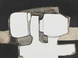 un dessin en noir et blanc représentant un couteau et une fourchette