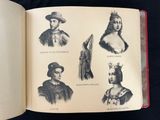 an open book with pictures of people wearing hats and gowns