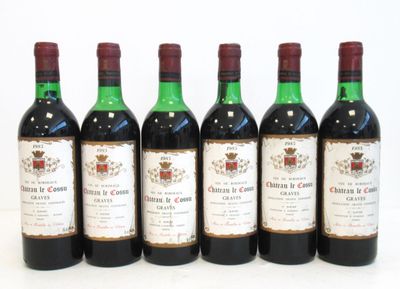 6 Blles CH. LE COSSU Graves 1985 - Photo 1