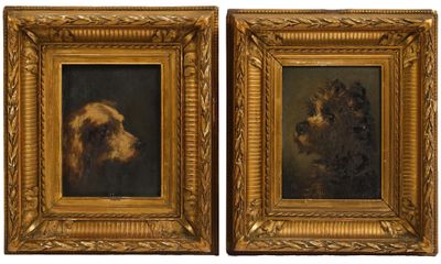 Jules CHARDIGNY (1842-1892) "Yorkshire" et "Epagnol" Paire d… - Photo 1