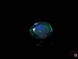 an oplite is lit up in the dark on a black background