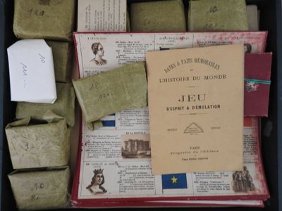 a box full of soaps and soap bars in it