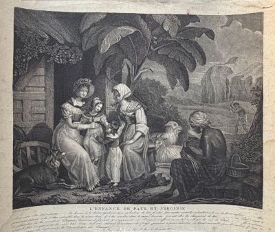 une vieille photo d'une famille en train de partager un repas