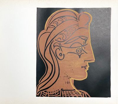 a picture of a painting of a woman with long hair