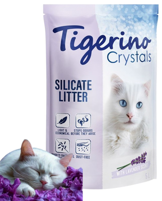 TIGERINO - Litière de silice Crystals - 5L - Parfum Lavande …
