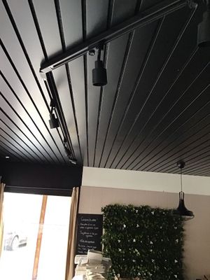 Lot comprenant 3 rampes modulables de 8 spots métalliques + 9 spots in