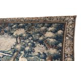 an image of a tapestry with animals and trees on it