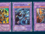 three cards of the same type of card are shown