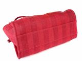 an image of a red toilet bag on a white background