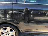 a dog that is standing in the door of a car
