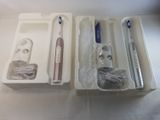 a box of toothbrushes and a tooth brush in it