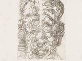 an image of a drawing of a man ' s face with a lot of hair