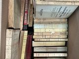 a box full of books sitting on the floor
