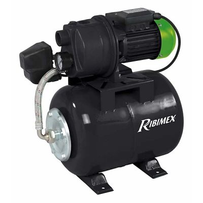 a black compressor pump with a green hose attached to it