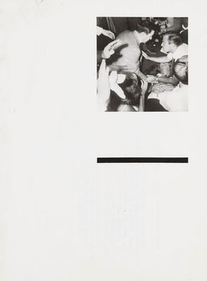 a black and white photo of a man and a dog