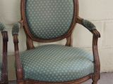 pair of antique wooden chairs with blue upholstered upholstered upholstered upholstered upholstered upholstered upholstered
