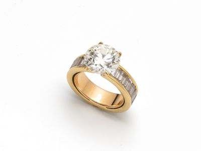 Bague en diamant et or 18 carats