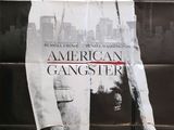 an image of a movie poster for american gangster starring a man in a suit