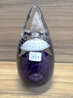 Sulfure pointu bulle bicolore H 18 cm