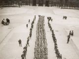 a lot of people that are standing in a line