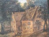a picture of a painting on the wall of a house