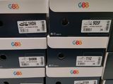 several boxes are stacked on top of each other in a store