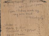 a piece of paper with writing on it