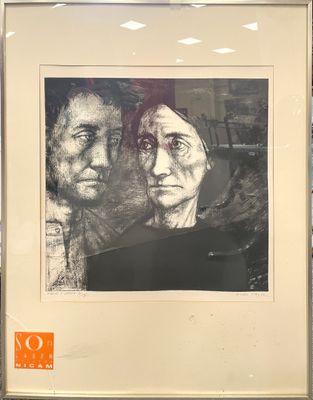 Michel CIRY (1919-2018). Adieux de Jésus à Marie, 1962. Eau-…