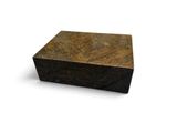 an image of a wooden box sitting on top of a white surface