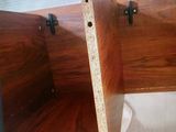 a close up of a piece of wood on a table