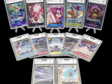 a lot of cards that are on a black background