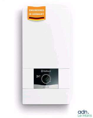vaillat tankless water heater with the words vaillat tankless water heater in german