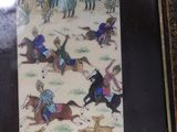 a picture of a picture of a painting of a man on a horse