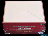 a red box with a white envelope inside of it
