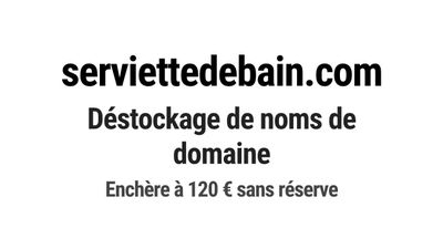 Nom de domaine serviettedebain.