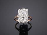 an old cut diamond cluster ring