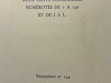 an old book with a black and white title on it