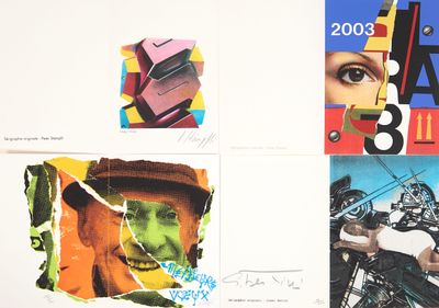 Figuration Narrative 4 Cartes de voeux de l'Atelier Del Arco…