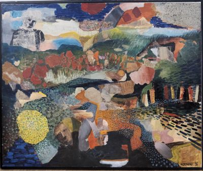 une image d'un tableau sur le mur d'un bâtiment
