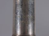 an image of a close up of a silver spoon with a name engraved on it