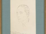 portrait d'une femme aux tresses, dans un cadre doré