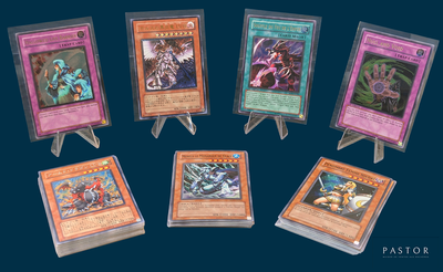 six different types of yu gi oh cards on display