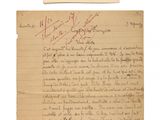 une vieille lettre manuscrite de Jean Merrvoz à sa mère