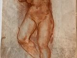 une image représentant le dessin d'un homme nu sur une feuille de papier