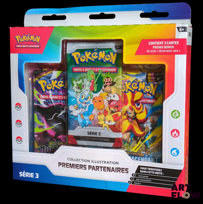 une photo d'une boîte de cartes Pokémon à l'intérieur